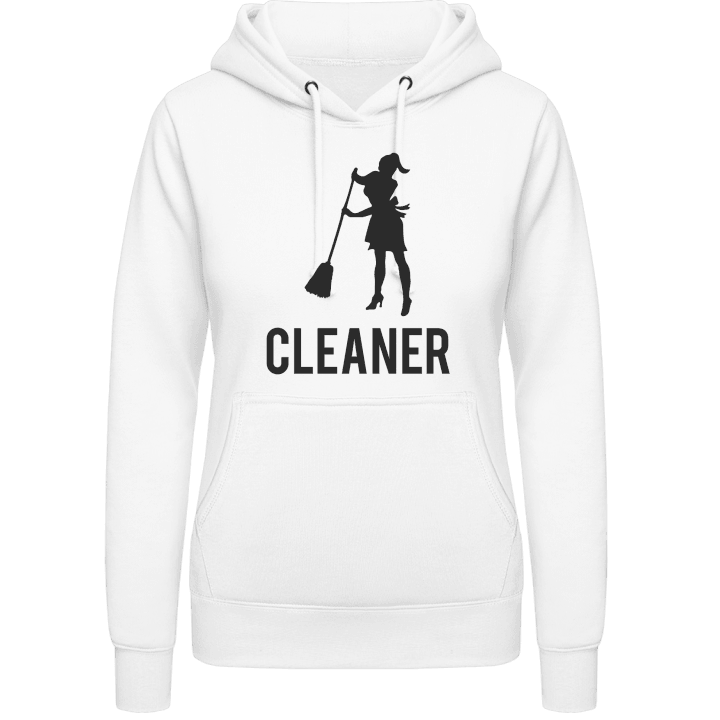 Cleaner Silhouette Vrouwen Hoodie contain pic