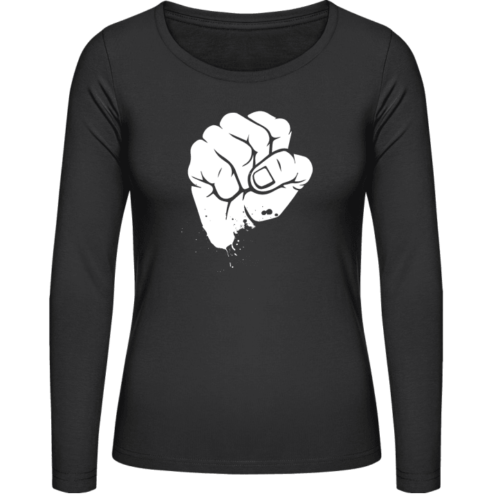 Fist Illustration T-shirt à manches longues pour femmes contain pic