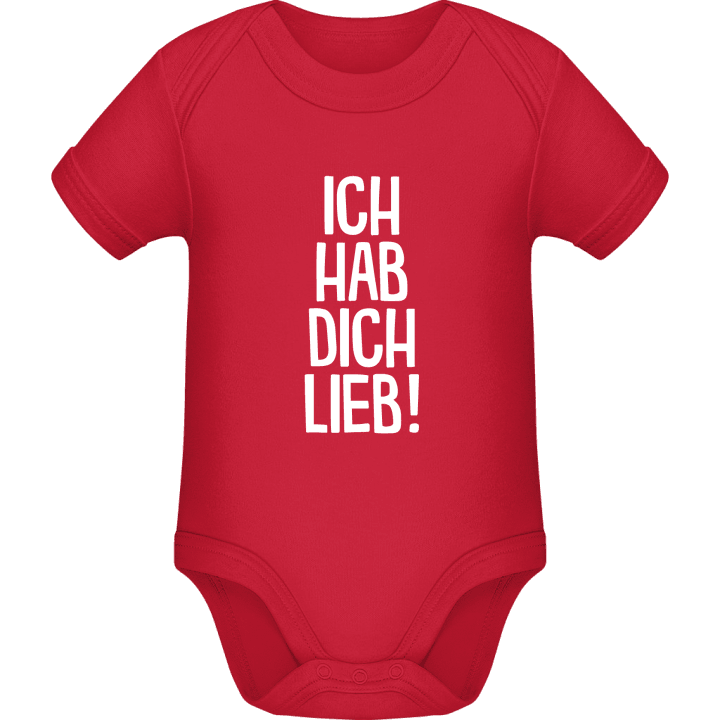 Ich hab dich lieb Baby romperdress contain pic