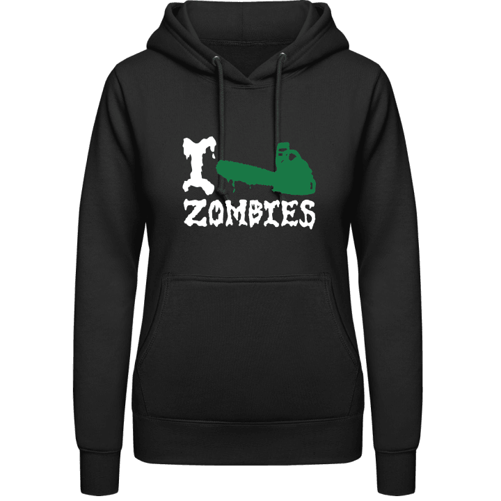 I Love Zombies Felpa con cappuccio da donna 0 image