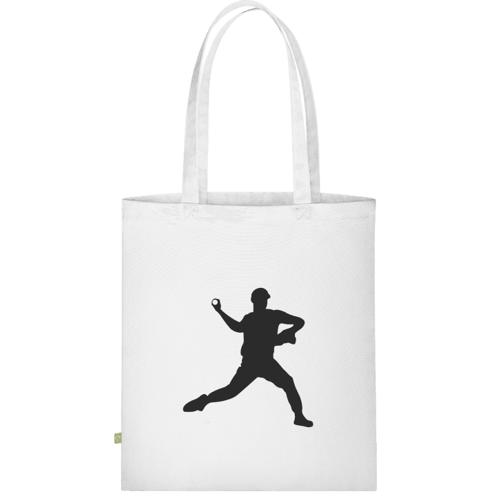 Baseball Player Silouette Väska av tyg contain pic
