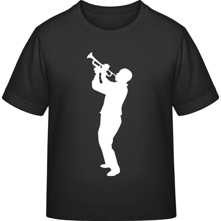 Trumpeter Silhouette Kinderen T-shirt contain pic