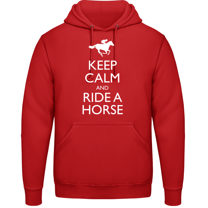 Keep Calm And Ride a Horse Huvtröja contain pic