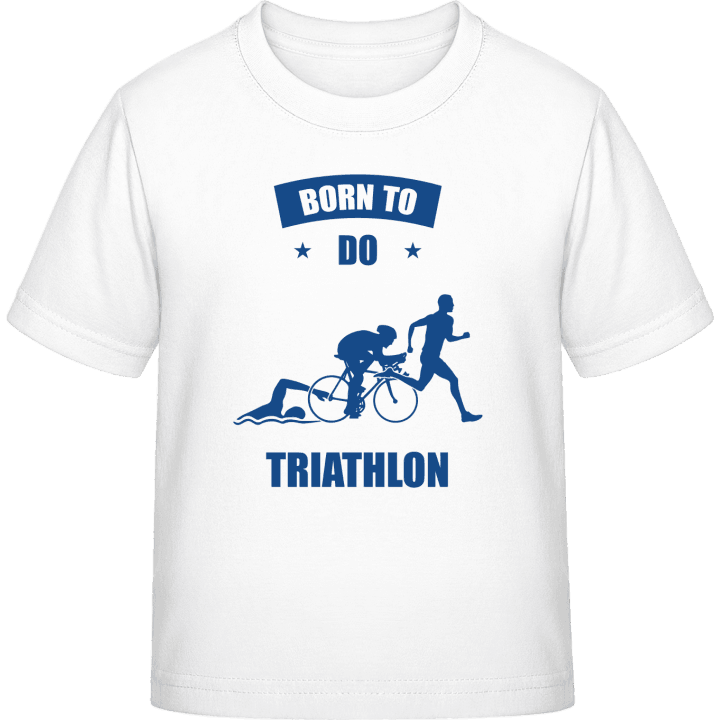 Born To Do Triathlon T-skjorte for barn contain pic