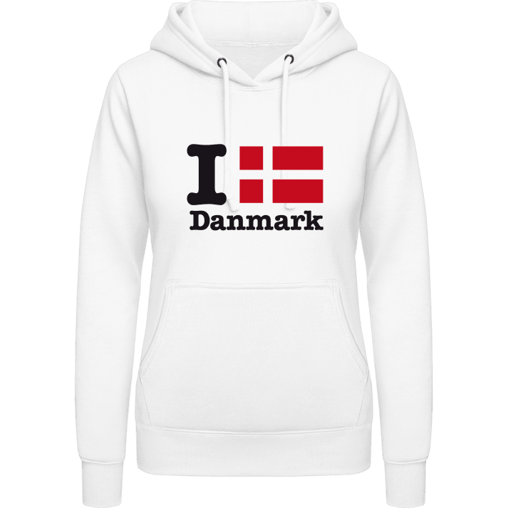 I Love Danmark Sweat à capuche pour femme 0 image