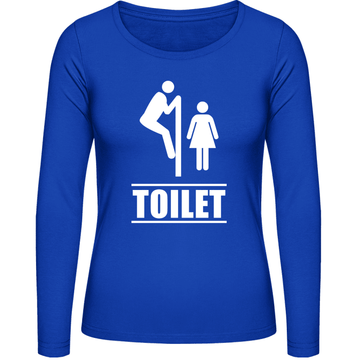 Toilet Illustration Langermet skjorte for kvinner 0 image