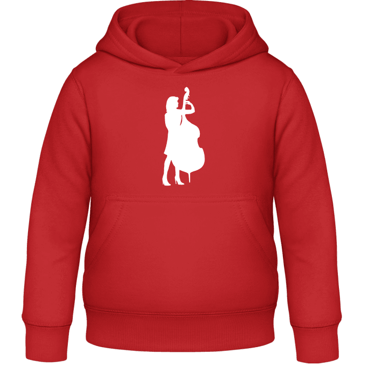 Female Contrabassist Kids Hoodie contain pic