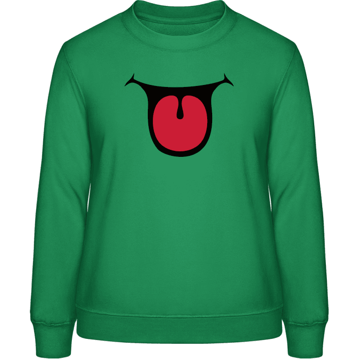 Zunge Comic Frauen Sweatshirt contain pic
