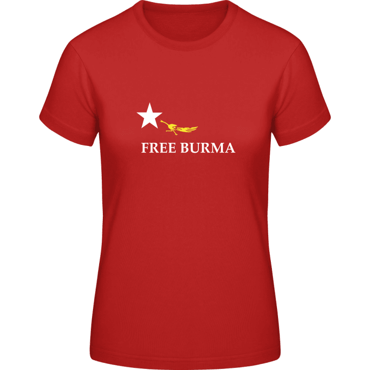 Free Burma Vrouwen T-shirt contain pic