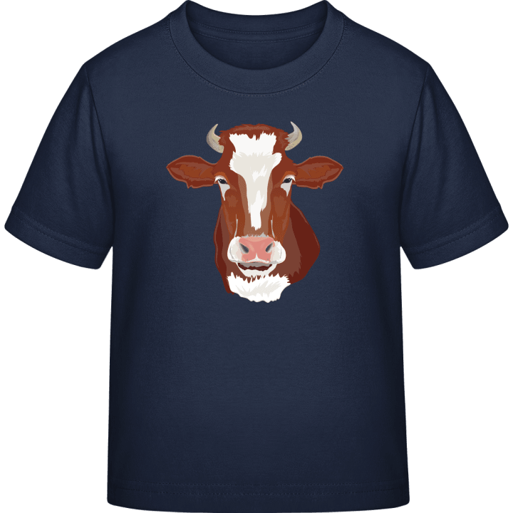 Braune Kuh Kopf Realistisch Kinder T-Shirt 0 image