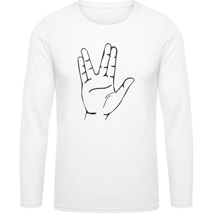 Live Long And Prosper Hand Sign Langarmshirt 0 image