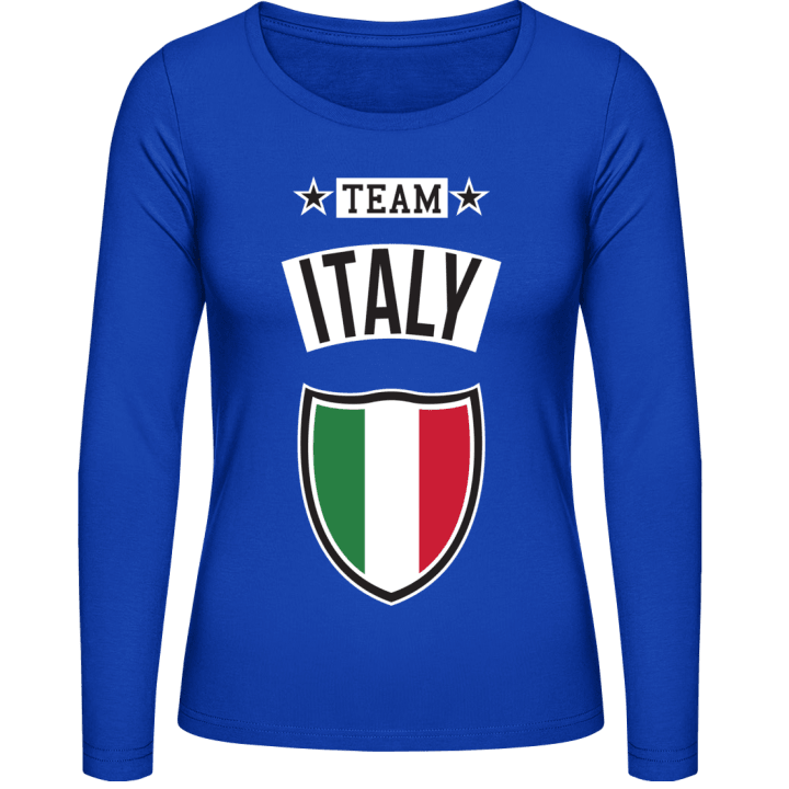 Team Italy Calcio T-shirt à manches longues pour femmes contain pic