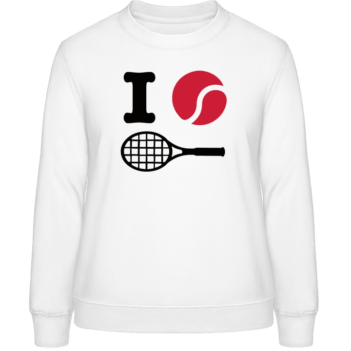 I Heart Tennis Sweatshirt för kvinnor contain pic