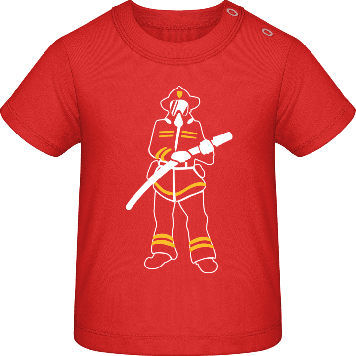 Firefighter Silhouette Baby T-Shirt contain pic