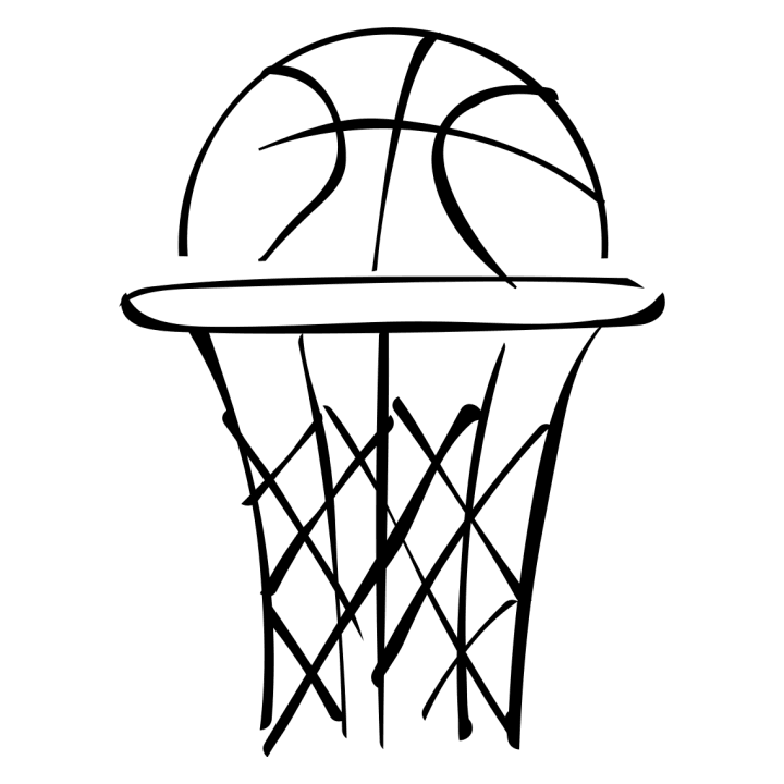 Basketball Scribble  Felpa con cappuccio da donna 0 image