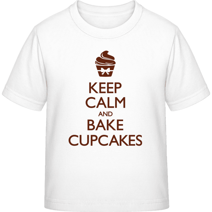 Keep Calm And Bake Cupcakes T-skjorte for barn contain pic