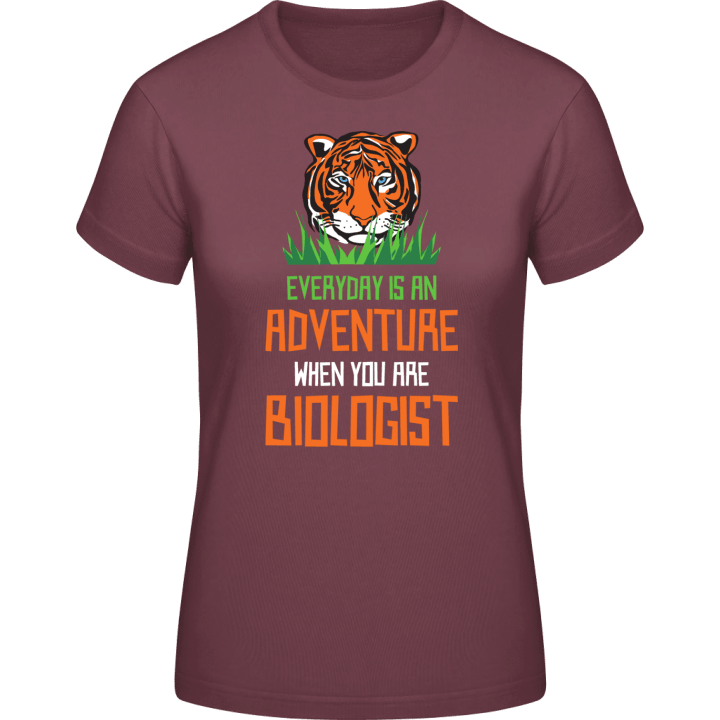 Adventure Biologist Tiger Frauen T-Shirt contain pic