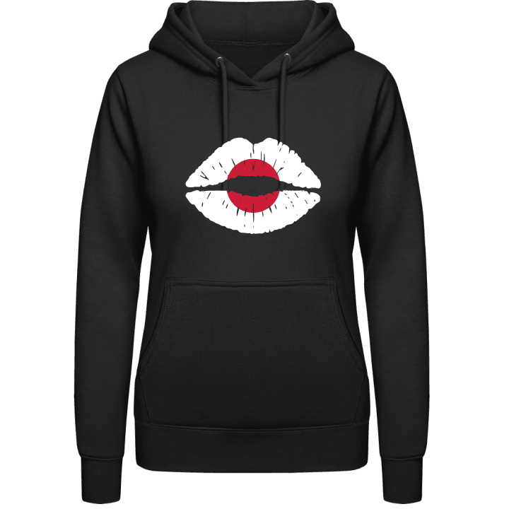 Japanese Kiss Flag Vrouwen Hoodie contain pic