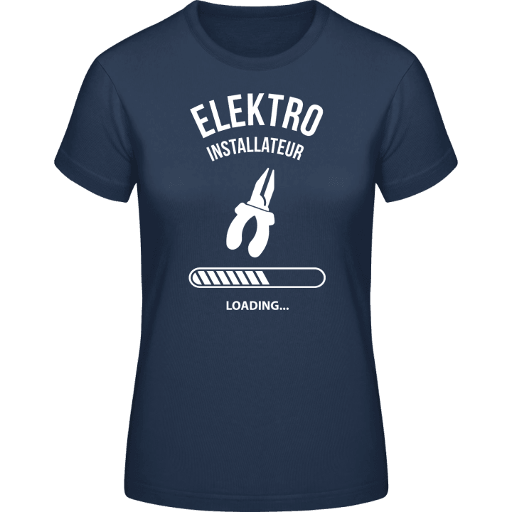 Elektro Installateur Loading Frauen T-Shirt contain pic