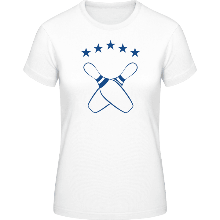 Bowling Ninepins 5 Stars T-shirt för kvinnor contain pic