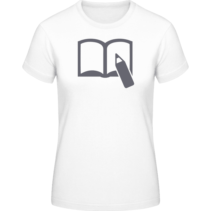 Pencil And Book Writing T-shirt för kvinnor 0 image