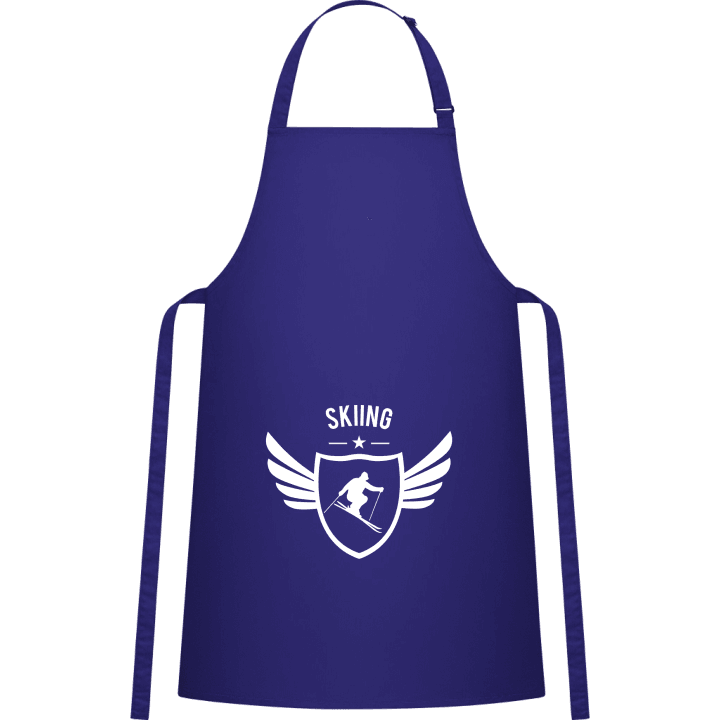 Skiing Winged Kitchen Apron contain pic