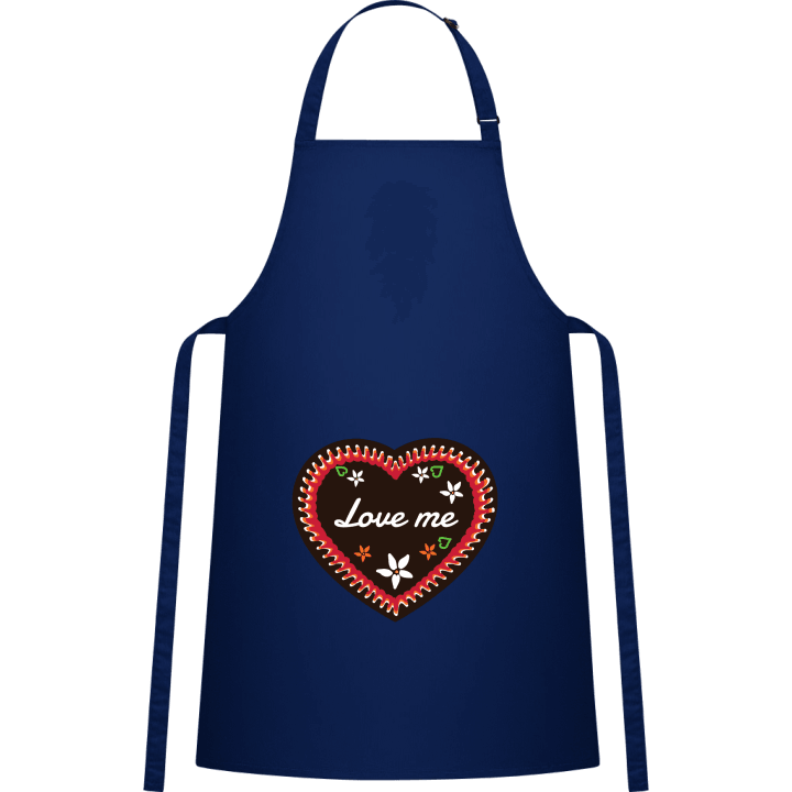 Love Me Gingerbread Heart Kitchen Apron contain pic