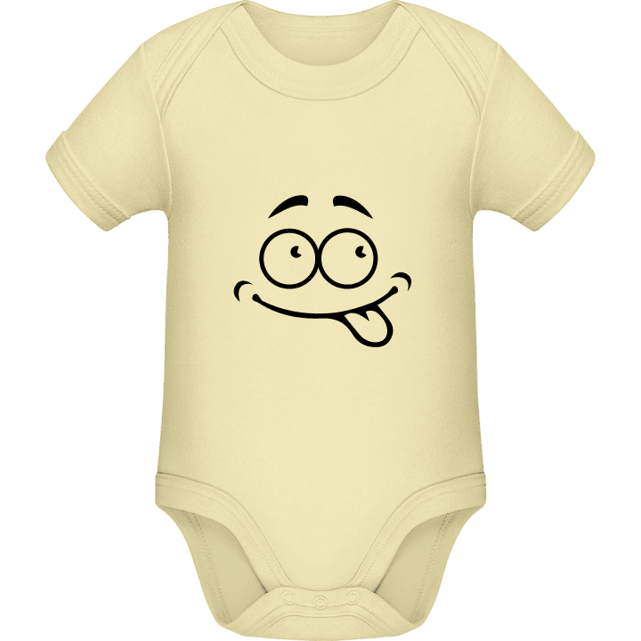 Smiley Tongue Baby romper kostym contain pic