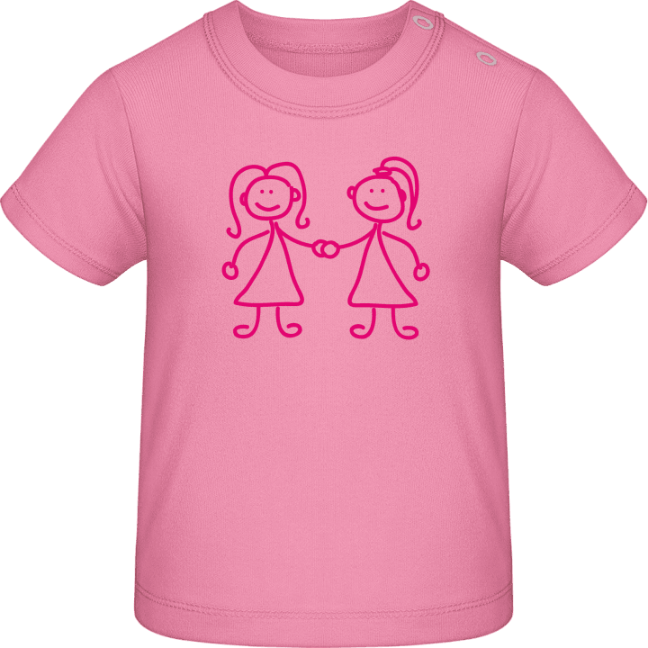 Sisters Girlfriends Holding Hands Camiseta de bebé 0 image