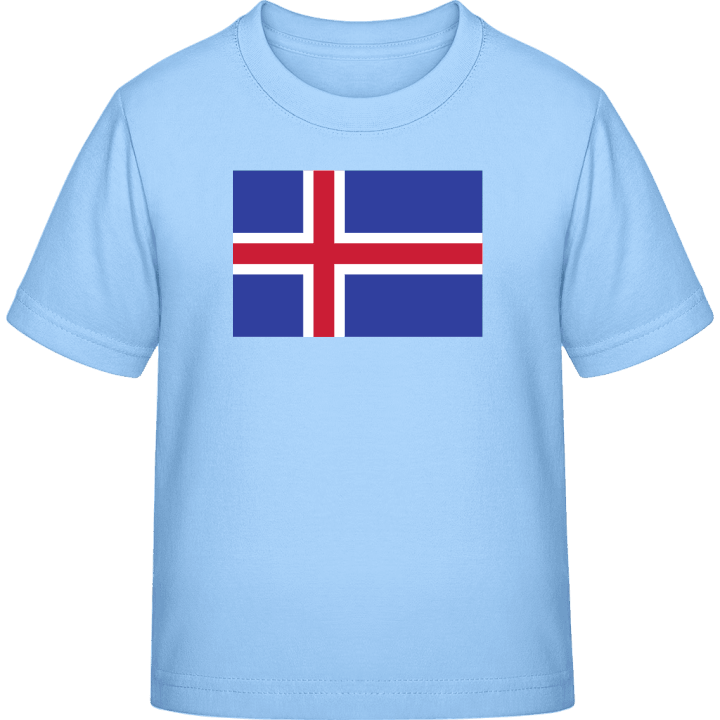 Iceland Flag T-skjorte for barn contain pic