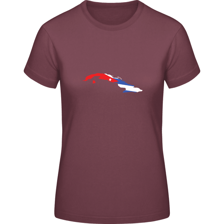 Cuba Map T-shirt pour femme contain pic