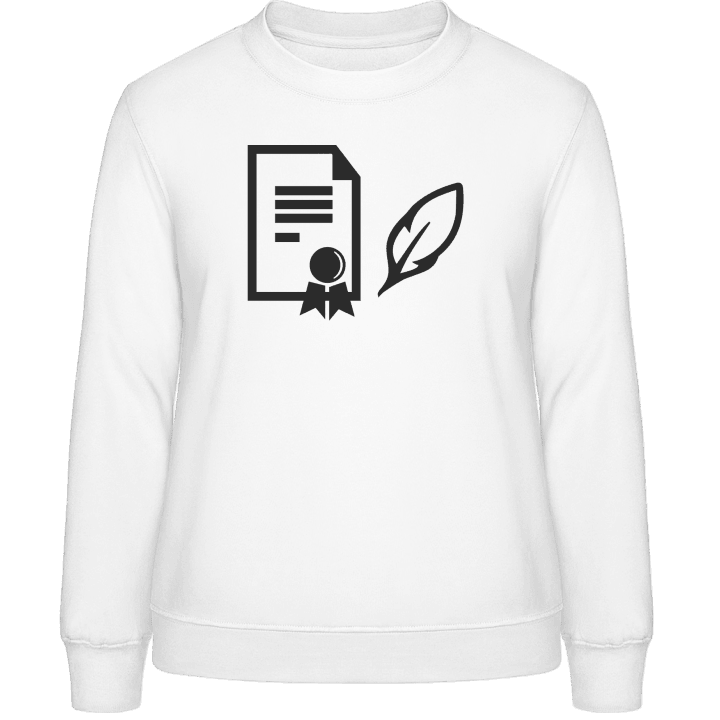 Notarized Contract Sweat-shirt pour femme contain pic