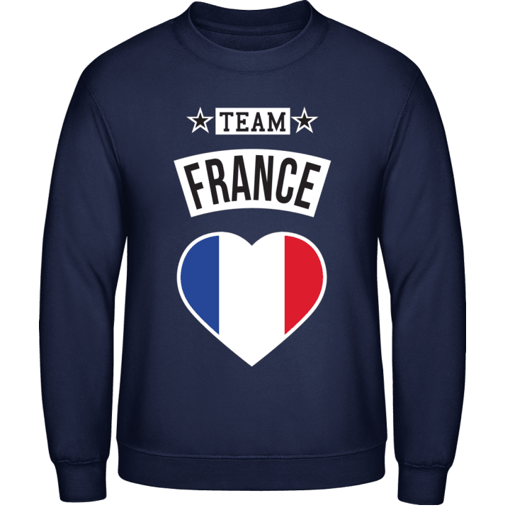 Team France Heart Felpa contain pic