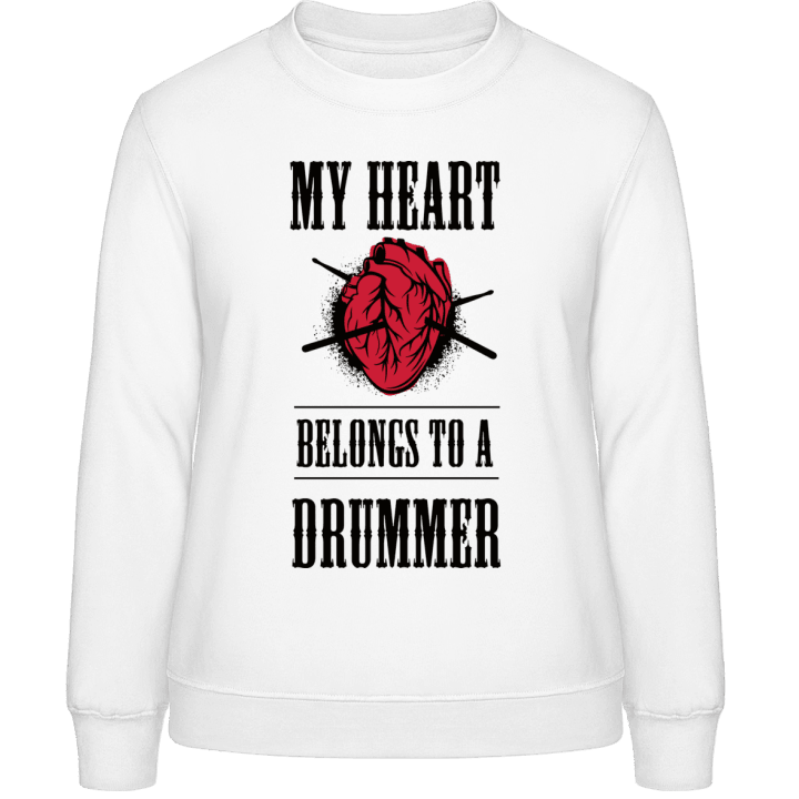 My Heart Belongs To A Drummer Sweat-shirt pour femme 0 image