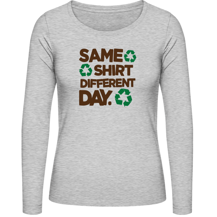 Recycle Vrouwen Lange Mouw Shirt contain pic