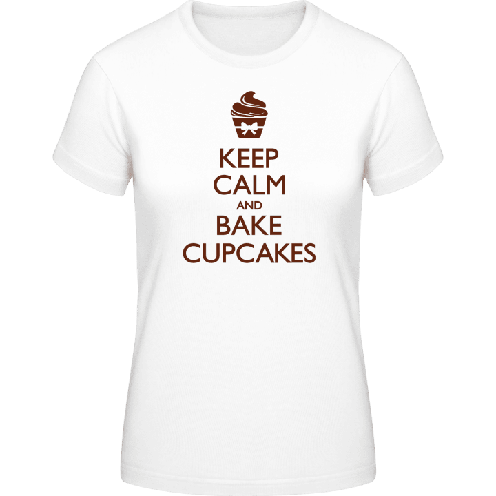 Keep Calm And Bake Cupcakes T-shirt för kvinnor contain pic