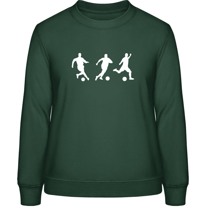 Soccer Players Silhouette Sweatshirt för kvinnor contain pic