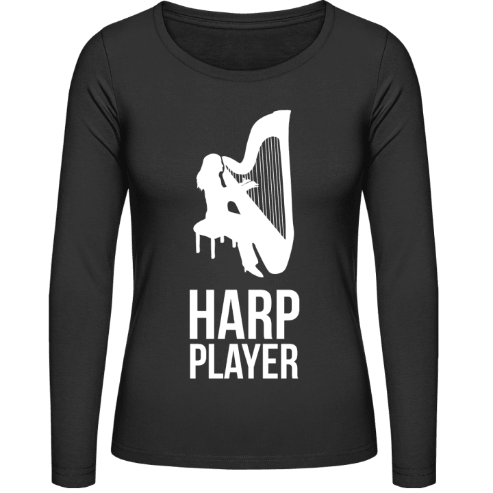 Female Harp Player Langermet skjorte for kvinner contain pic