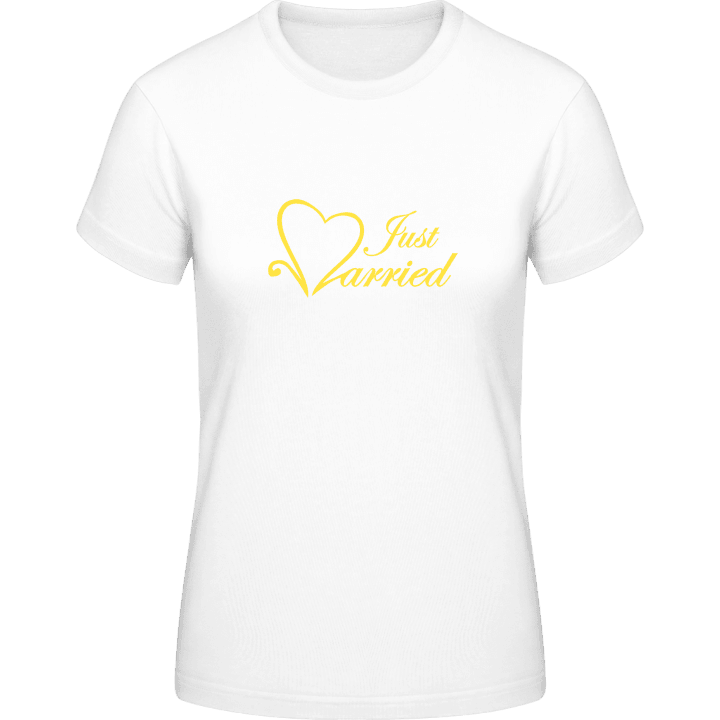 Just Married Heart Logo T-shirt til kvinder 0 image