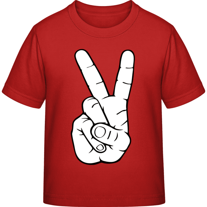 Victory Sign Kinder T-Shirt contain pic