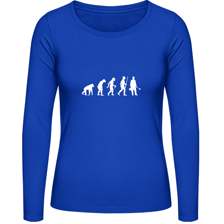 Plumber Evolution Langermet skjorte for kvinner contain pic