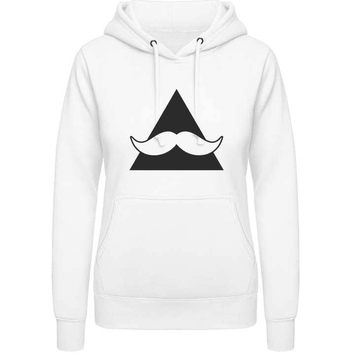 Mustache Triangle Hoodie för kvinnor 0 image