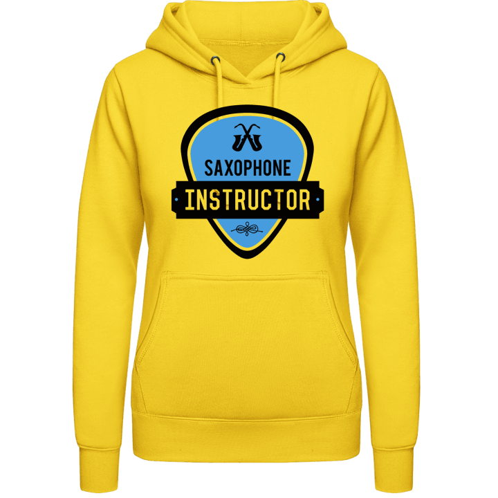 Saxophone Instructor Vrouwen Hoodie contain pic
