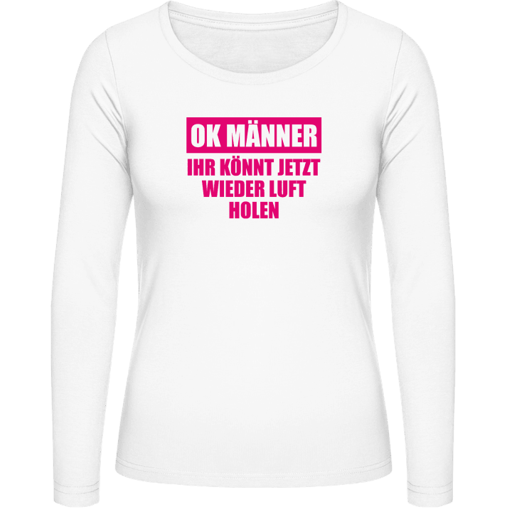 OK Männer wieder Luft holen T-shirt à manches longues pour femmes 0 image