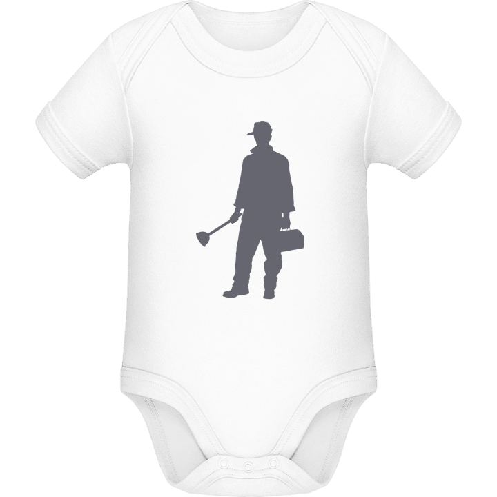 Plumber Silhouette Baby Romper contain pic