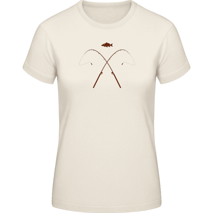 fiskestang T-skjorte for kvinner contain pic