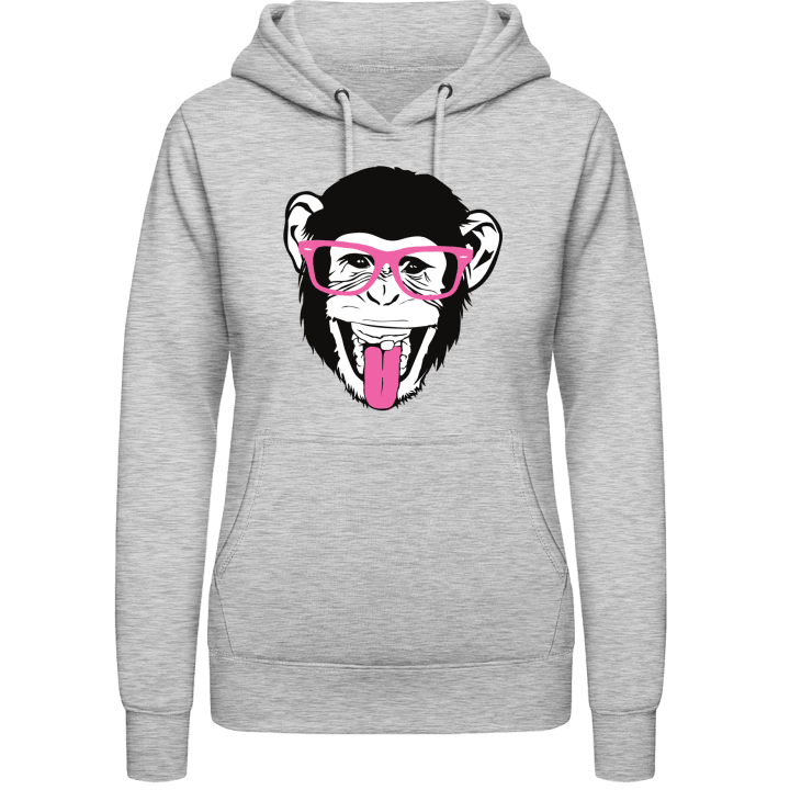 Chimpanzee With Glasses Vrouwen Hoodie 0 image