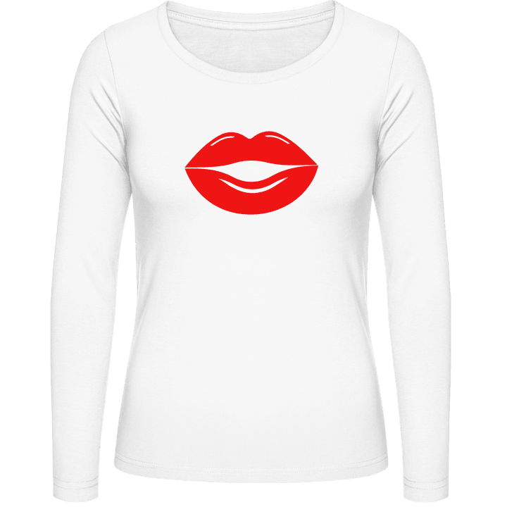 Lips Plastic Vrouwen Lange Mouw Shirt contain pic