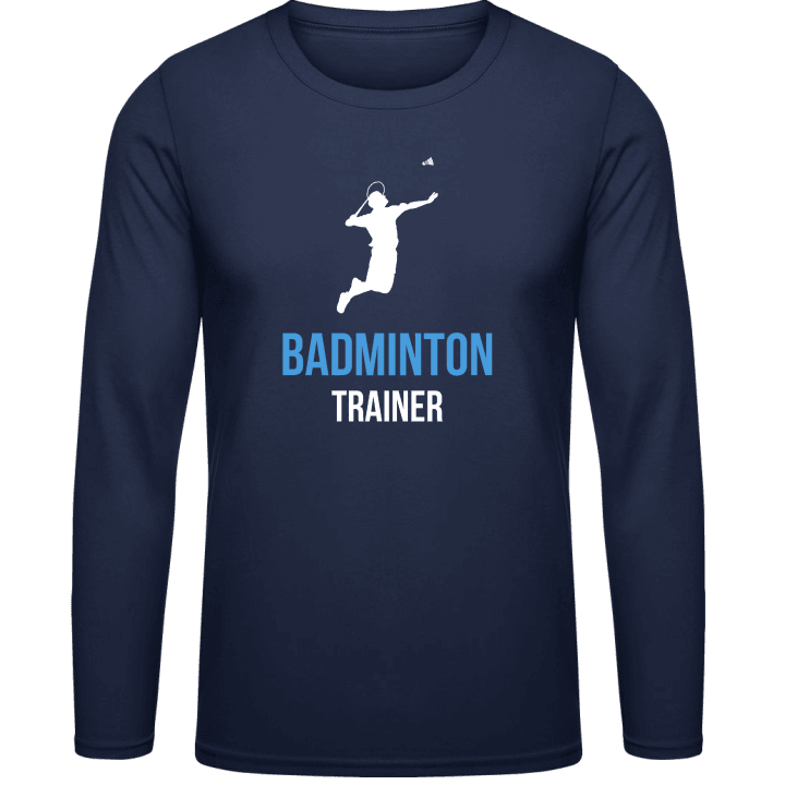 Badminton Trainer Langarmshirt contain pic