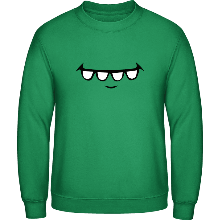 Teeth Comic Smile Sweatshirt contain pic
